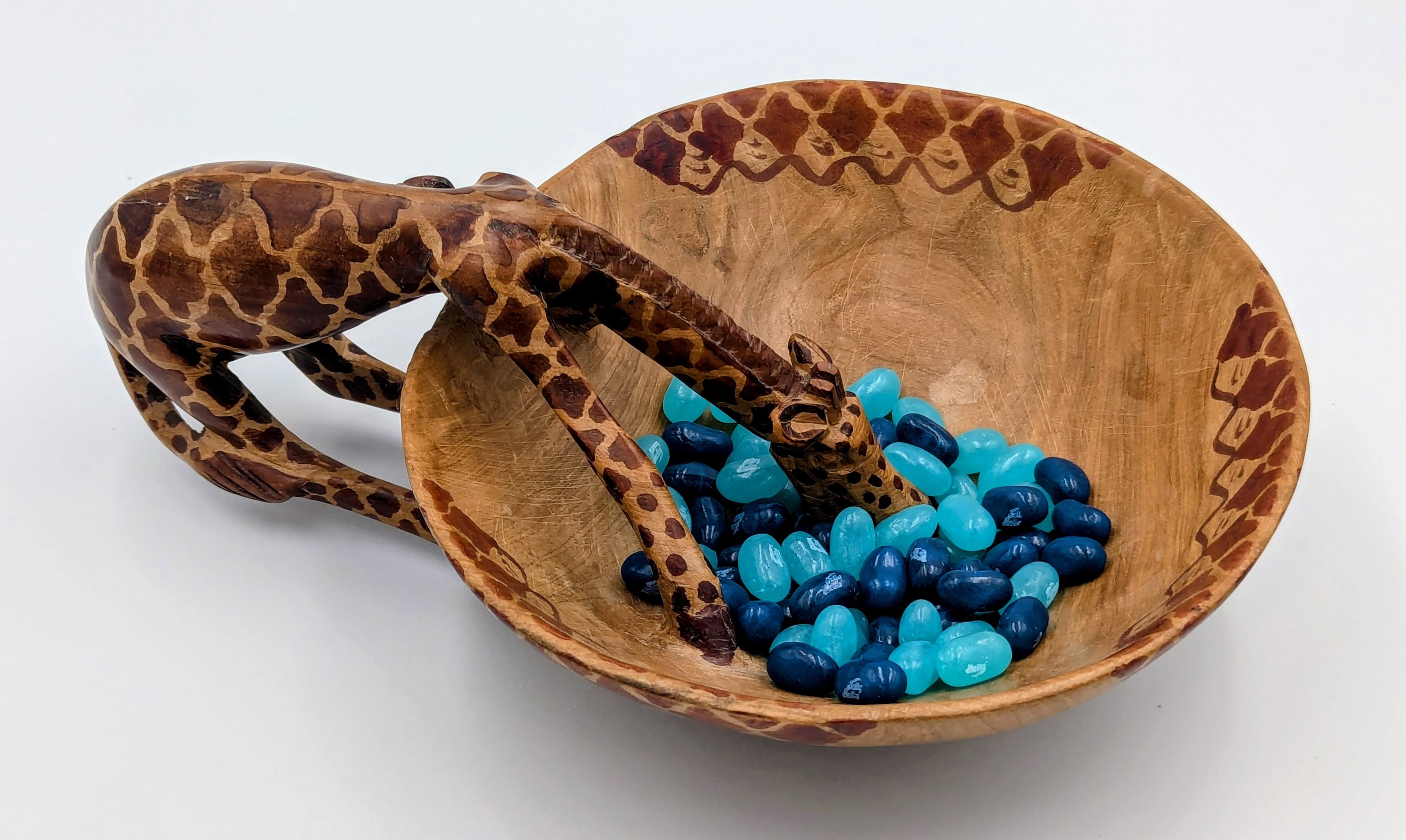 My favorite African bowl - I added the jelly bean water effect